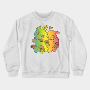 colorful bunnies Crewneck Sweatshirt